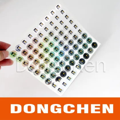 Custom Laser burn 2D 3D hologram stickers;anti-counterfeiting hologram stickers