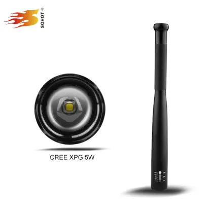 OEM Logo Aluminum 3*AA Dry Battery Operated Yukon Outfitters Defender 500 Self Defense Flashlight