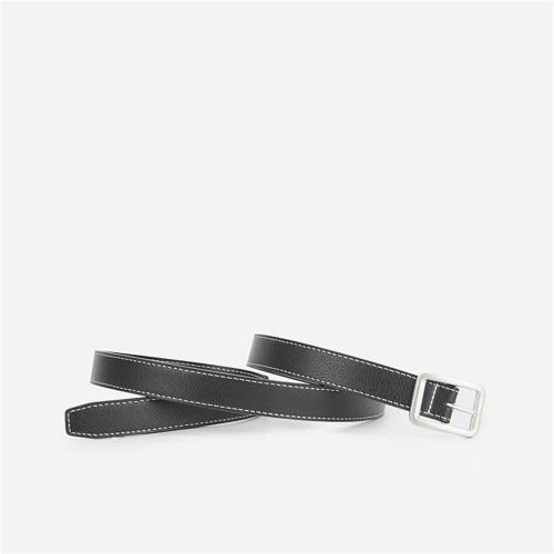 Premium Black Leather Belt