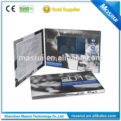 Advertising Gift 4.3 Inch LCD Advertising card Video Mailer for Ads
