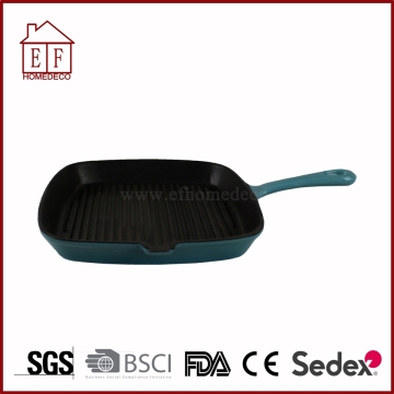 Enamel Cast Iron Grill Pan Cookware