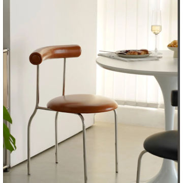Modern European Dining Chair Featuring Thin Legs