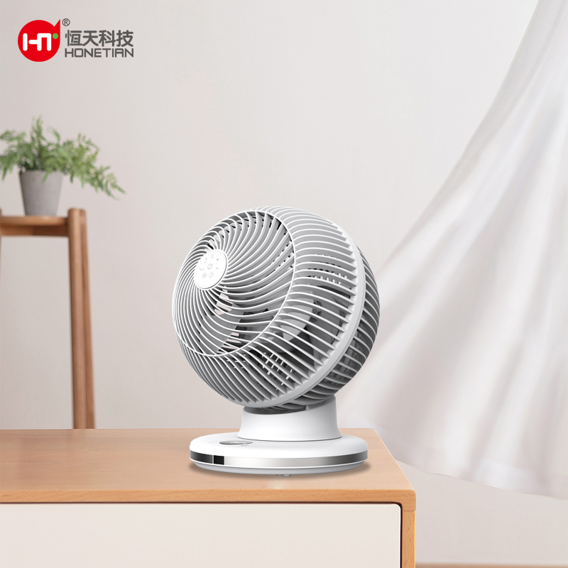 HONETIAN 12 gears wind 4 modes 12 timed hot sellers white colour indoor plastics 8 inch 3 blades DC circulator table fan