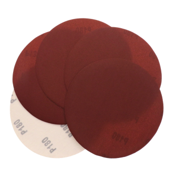 4-7 Inch Red Hook and Loop Aluminum Oxide Sanding Disc for Polishing and Grinding