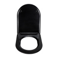 Duroplast Toilet Seat U-Shape Toilet Seat Black