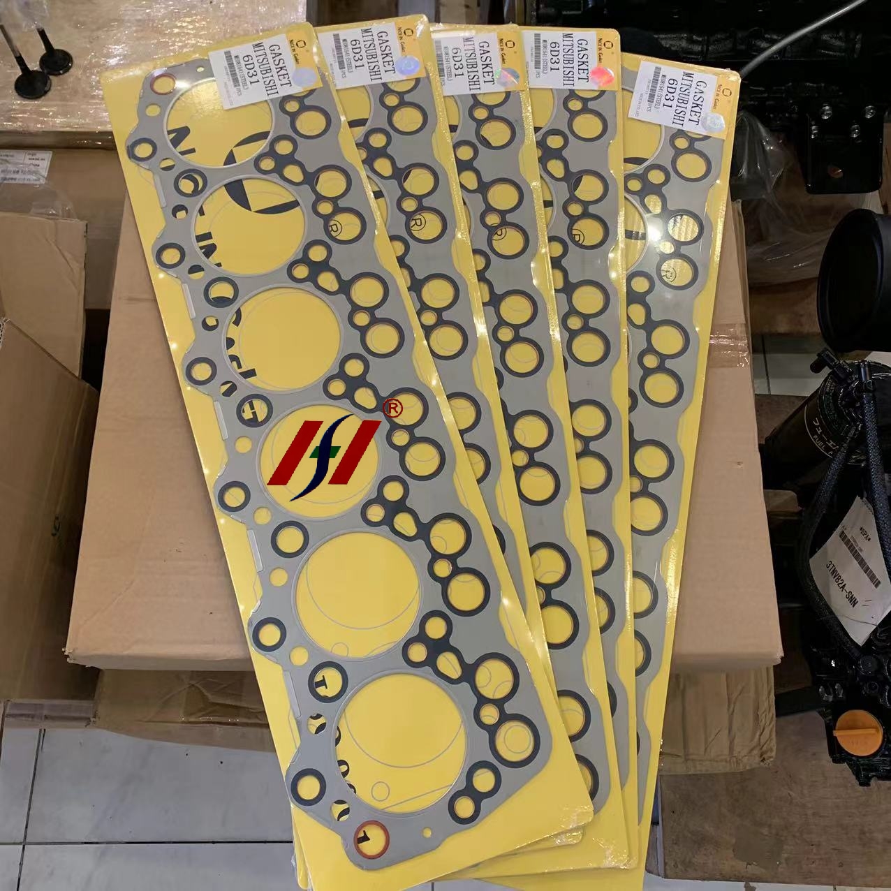 Mitsubishi 6d16 6d31 Engine Top Cylinder Head Gasket Repair Kit, High ...