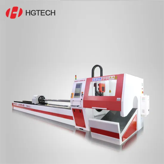 Promotion ! hot sale! fiber Carbon steel metal laser cutting machine HGTECH puzzle laser cutter LT series machine price