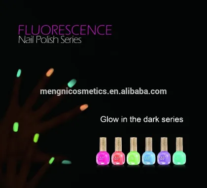 2015 Mengni Professional nail polish glow in dark series