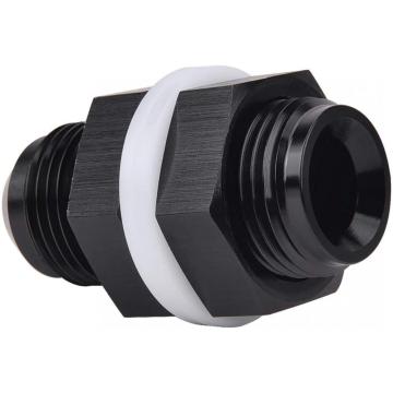 10AN Fuel Cell Bulkhead Fitting - Black Anodized