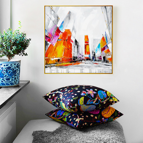 2017 New Street Wall Picture Abstract Modern Oil Painting