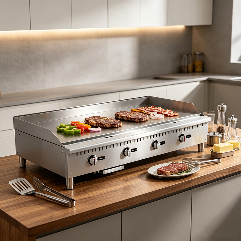 Heavy duty stainless steel gas griddle Heavy duty stainless steel gas griddle