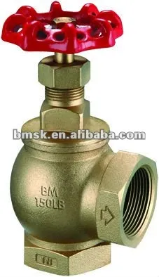 right angle thread fire hydrant valve,handwheel,copper alloy
