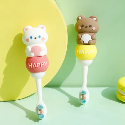 Bear style cute children toothbrush