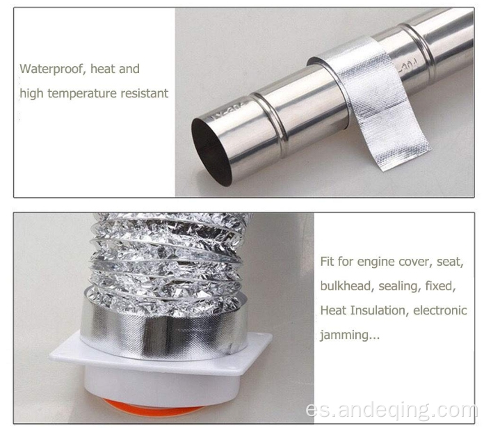 Cinta de tela de vidrio tubería de aislamiento de sellado cinta de aluminio