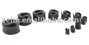 Fashion S design ear tunnel body piercing jewelry