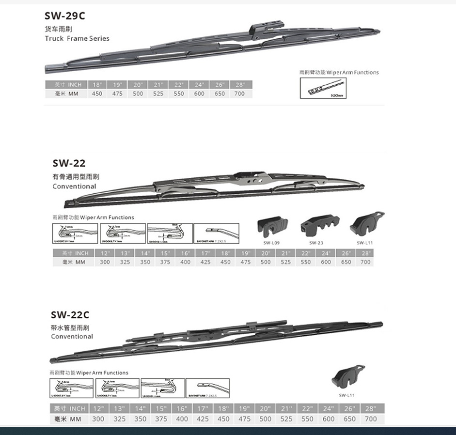 Universal Multi Truck Car Wiper Blade