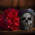 Halloween Skull Statues Decor