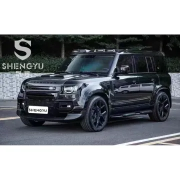 Land Rover Defender 110 Car Accessories: Roof Light, Rear Spoiler, Tire Cover, Side Pedals