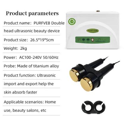 Double head ultrasonic beauty device