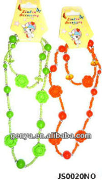 Fashion necklace and bracelet jewelry set for kids