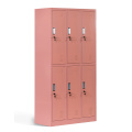 2 Tier Metal Lockers with 6 Compartment