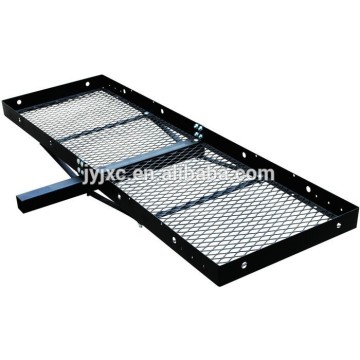trailer hitch mounted deluxe folding cargo carrier 350lbs