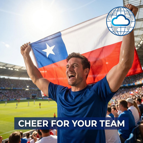لافتات علم شيلي مخصصة للترقيات في الهواء الطلق