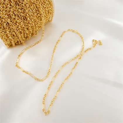 18K Gold Plated Rolo Chain for Jewelry Making