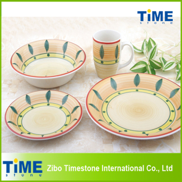 16PCS Stoneware Handpainted Dinner Set (TS019-018)