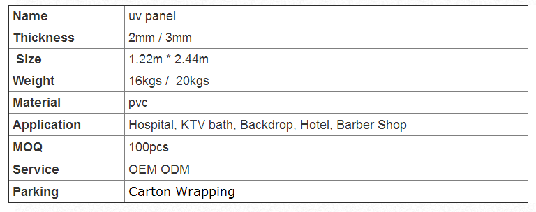 Factory environmental protection uv coated marble high glossy mdf panel