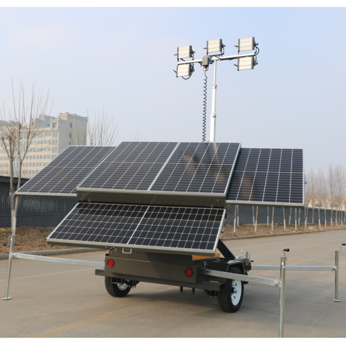 Solar Light Tower Led Zero pollution and zero emissions Manufactory