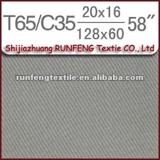 T/C Polyester Cotton Factory/School/Nurse/Police/Chef/Workwear/Uniform Fabric 20x16 128x60