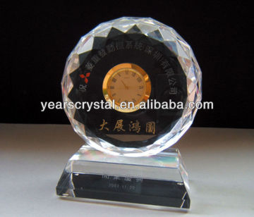 Hot selling Fashion crystal clock Crystal Souvenir for home decoration (G-0184)