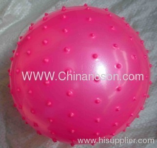 18 Cm Pink Pvc Massage Ball 50-55g 