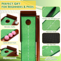 Alfombra de golf para entrenamiento en interiores con rampa