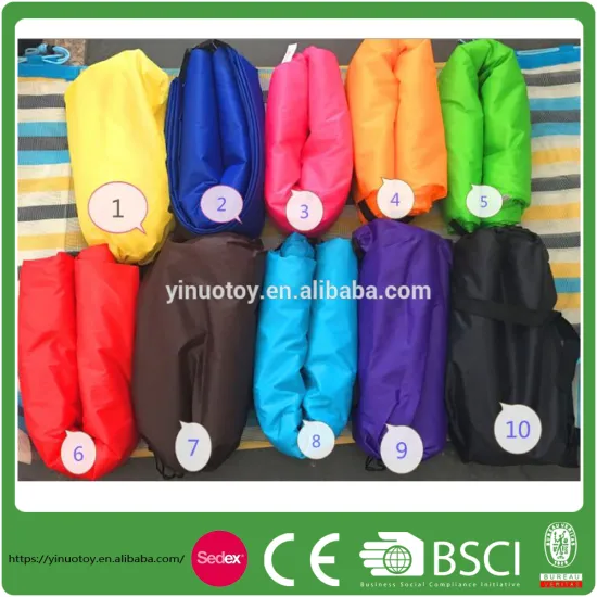 2017 3 Season Inflatable Polyester Hot Sale Traveling Sleeping Bag with Safety Lock