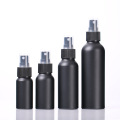 Botellas de aerosol fina de aluminio negro