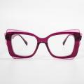 Vrij oversized Clear Cat Eyes Glazen frames