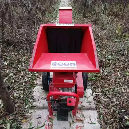 Self-Powered Wood Shredder Machines for Forest Wood Chipping