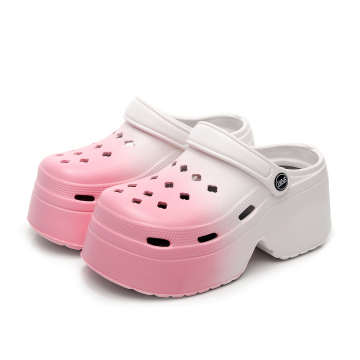 Summer Fashion High Heels: 8 CM Clogs Mules for Height Increase