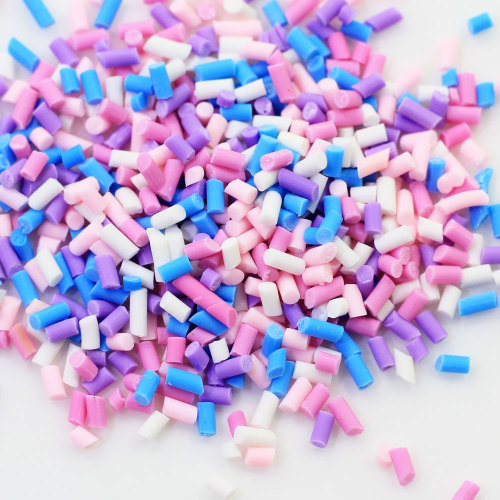 5mm Colorful Candy Sprinkles Short Stick Polymer Clay in Bulk