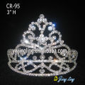 Tiaras de diamantes de imitación pelo accesorios corona