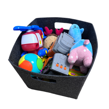 Collapseable Felt Storage Bin Organizer for Kids