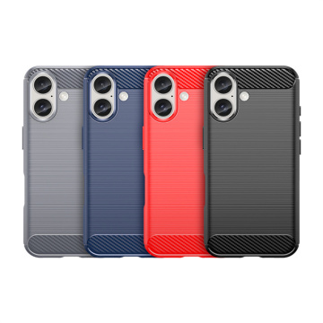 Custodia di telefono in silicone TPU in fibra di carbonio spazzolato per Motorola Moto G72/G82/G42/G24/Power G05/G35
