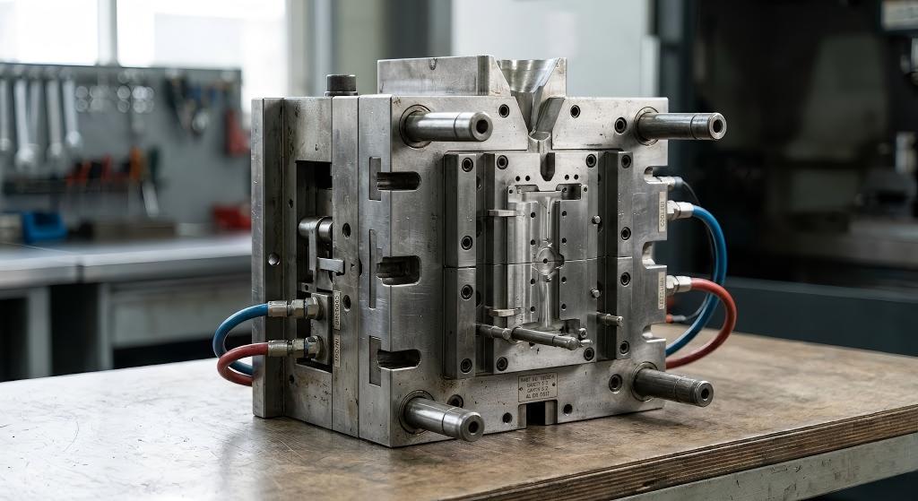 Large-scale aluminum die-casting die assembly