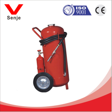 220lbs wheeled foam fire extinguisher with external gas cartridge