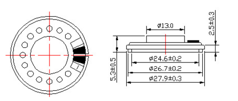 28mm speaker