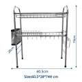 304 Aço inoxidável sobre pia de secagem rack para prateleiras de cozinha prato de prato de prato rack