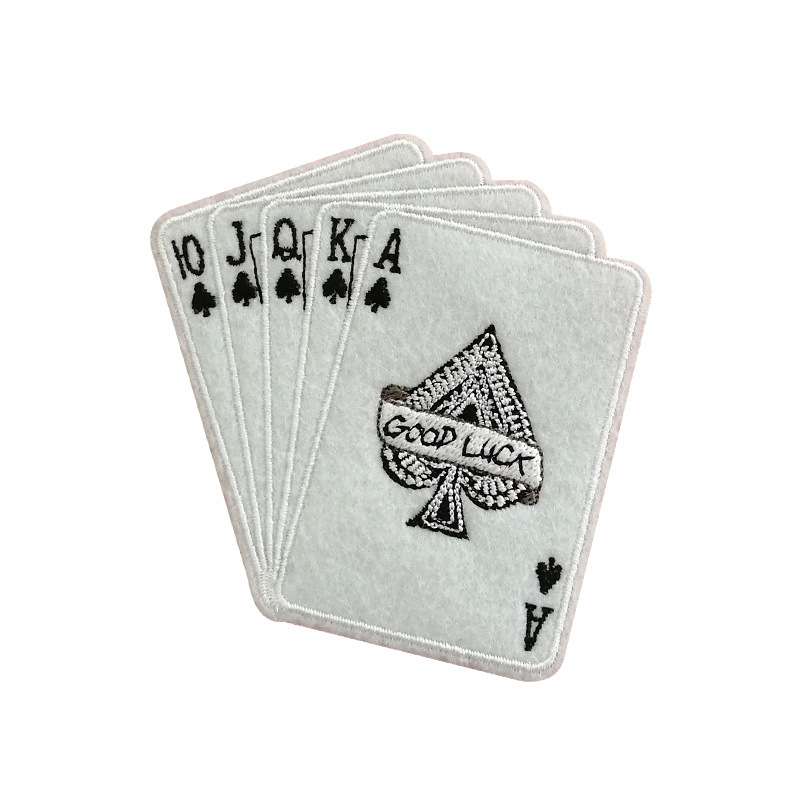 Playing Card Patch Embroidery