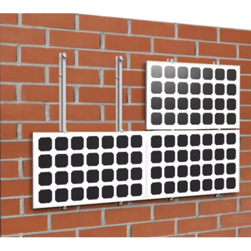 Portable Adjustable Aluminum PV Solar Panel Wall Facade Mounting Bracket Racks System
